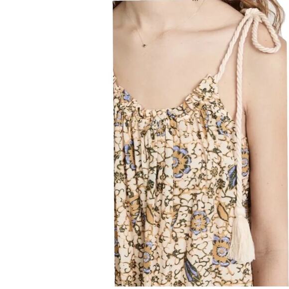 Ulla Johnson Trula Tie Shoulder Mini Dress Coverup In Citrus Size Medium - Picture 7 of 15